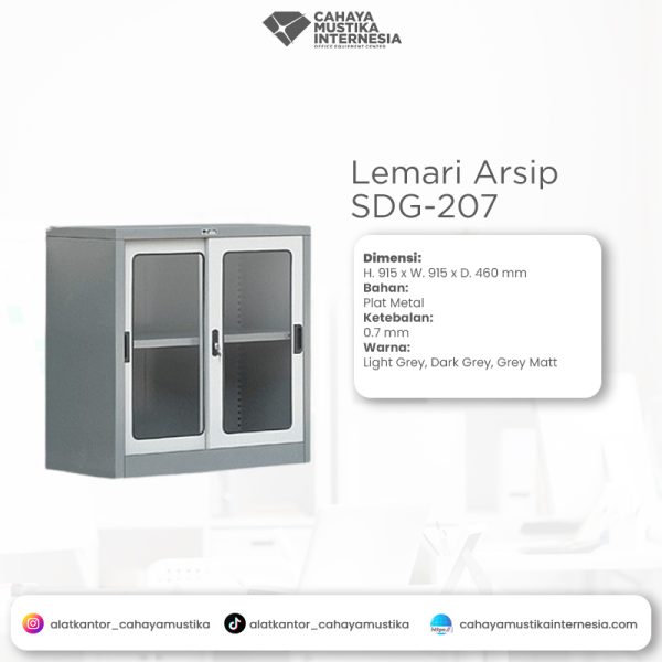 Lemari Arsip Besi Alba SDG - 207 (1 Rak)