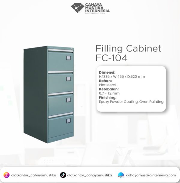 Filling cabinet Besi Alba FC - 104 (4 Laci)