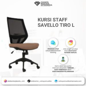 Kursi Staff Hidrolis Savello Tiro L