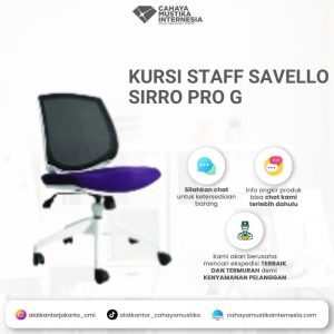 Kursi Staff Hidrolis Savello Sirro Pro G