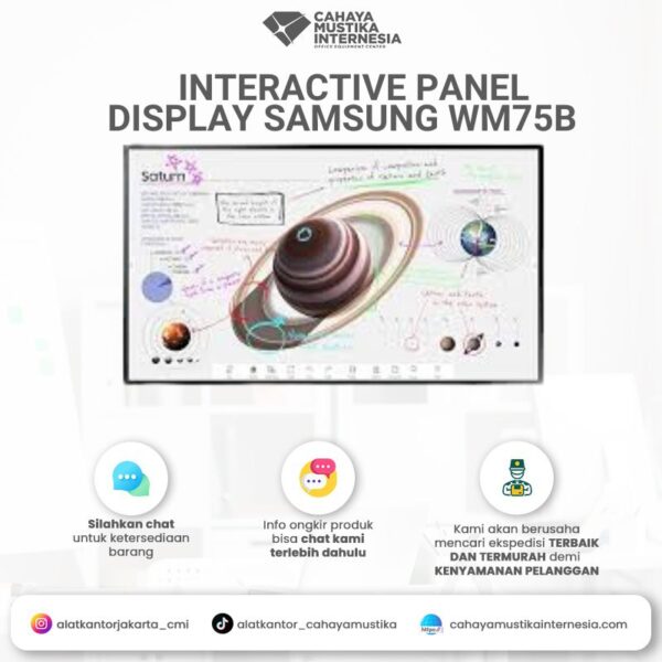Interactive Flat Panel Display Samsung WM75B