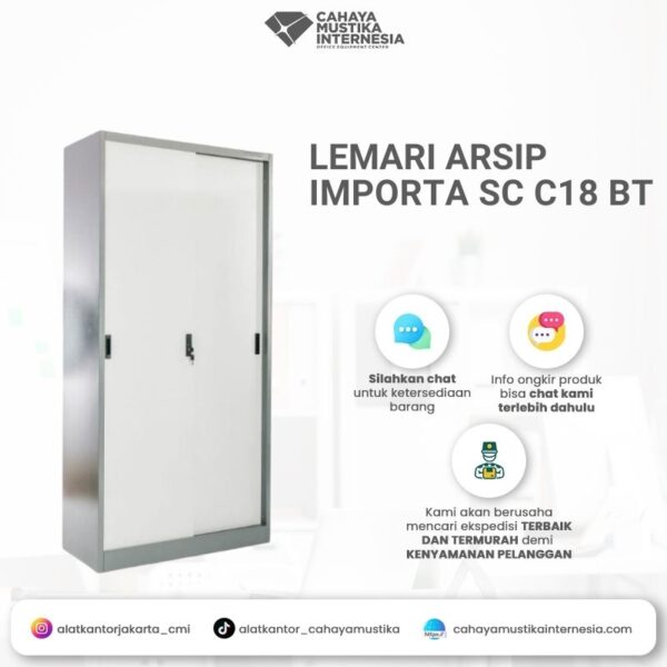 Lemari Arsip Besi Importa SC B18 BT