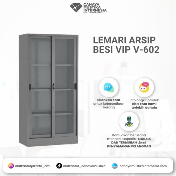 Lemari Arsip Plat Besi VIP V-602