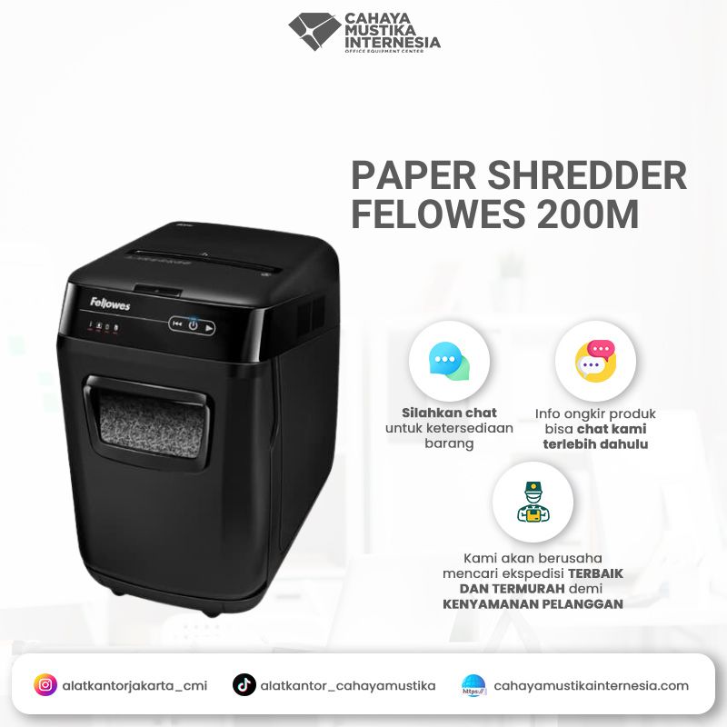 Mesin Penghancur Kertas Felowes AutoMax 200M