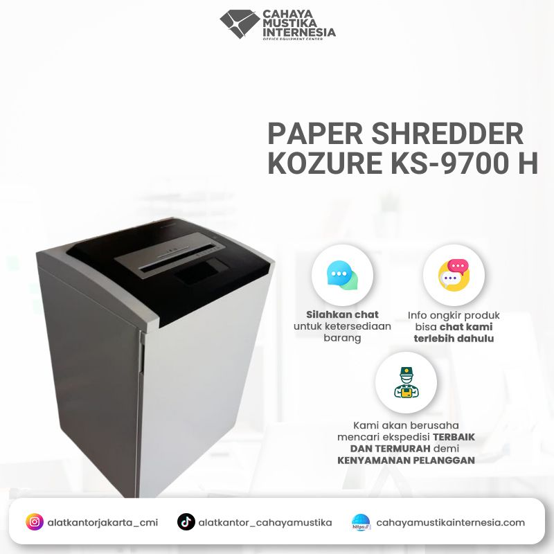 Mesin Penghancur Kertas (Paper Shredder) Kozure KS-9700 H