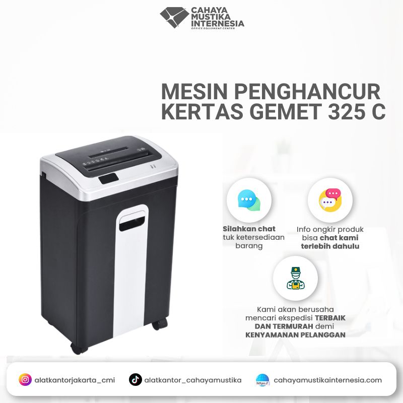 Mesin Penghancur Kertas Gemet 325 C