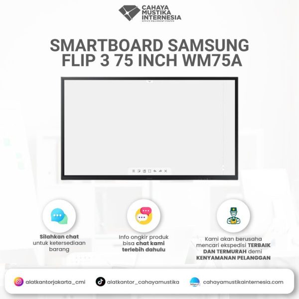 Smartboard Display Samsung Flip3 75 Inch WM75A