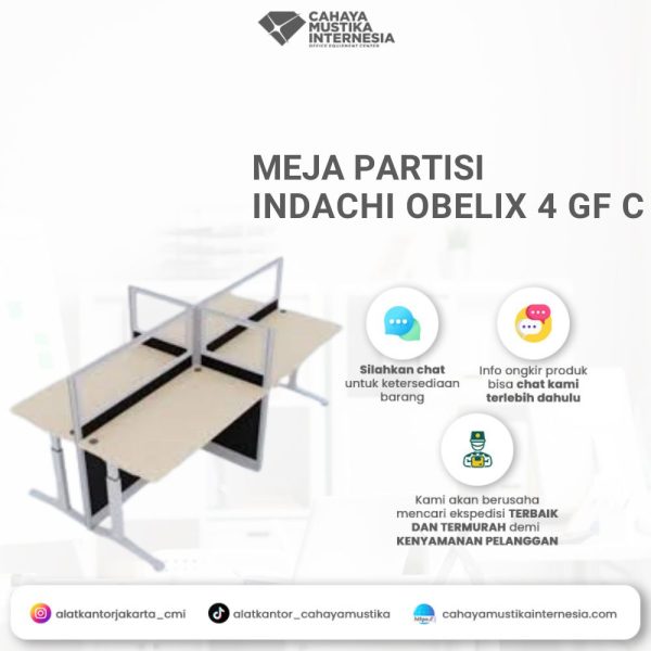 Meja Partisi Indachi Obelix 4 GF C