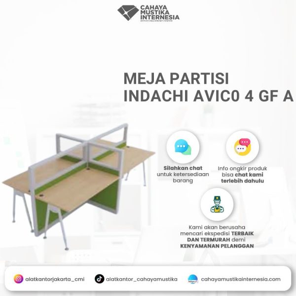 Meja Partisi Indachi Avico 4 GF A