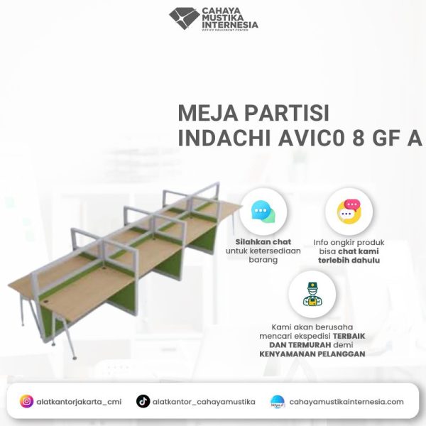 Meja Partisi Indachi Avico 8 GF A