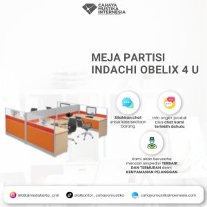 Meja Partisi Indachi Obelix 4 U Custom