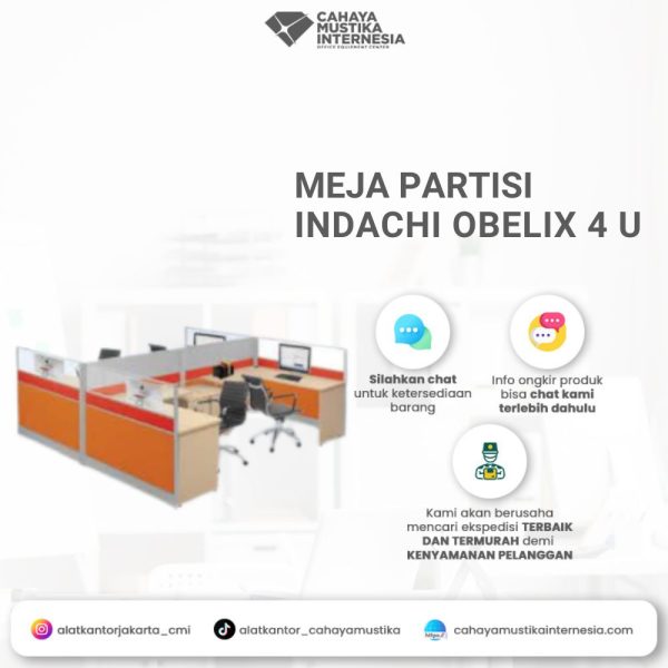 Meja Partisi Indachi Obelix 4 U Custom