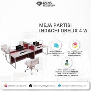 Meja Partisi Indachi Obelix 4 W