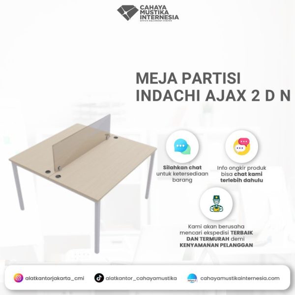 Meja Partisi Indachi Ajax 2 D N