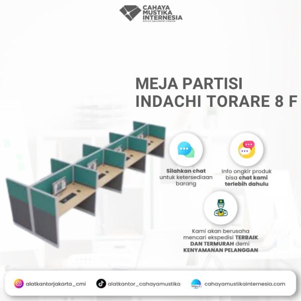 Meja Partisi 8 Orang Torare 8 F