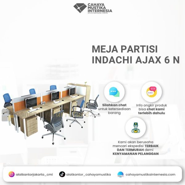 Meja Partisi Indachi Ajax 6 N