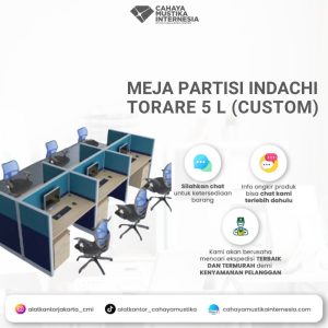 Meja Partisi Indachi Torare 5 L (Custom)