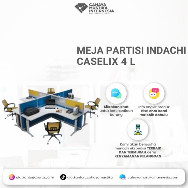 Meja Partisi Indachi Caselix 4 L