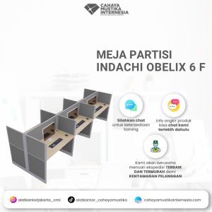 Meja Partisi 6 Person Indachi Obelix 6 F
